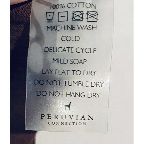 Peruvian Connection Top Womens Medium Maroon Slub Knit Tunic Side Slits Boho - Picture 6 of 7